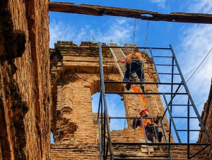 Concluyen trabajos en el histórico sitio de la antigua iglesia San Carlos Borromeo, en Humaitá 